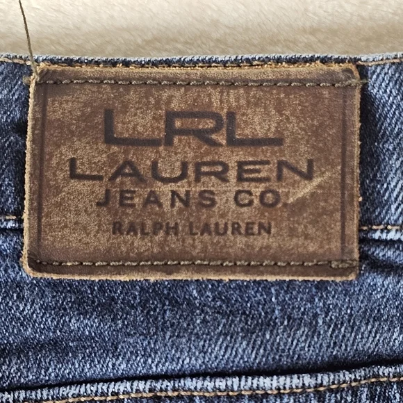 LRL Lauren Jeans Co Ralph Lauren 18W Women’s Plus denim straight leg jeans dark - Picture 9 of 10